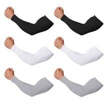 Mangas de braço Feeke UV Protection Cooling, 6 pares para homens e mulheres