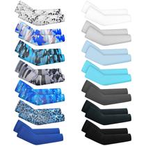 Mangas de braço Mepase para crianças, proteção solar UV, 14 pares