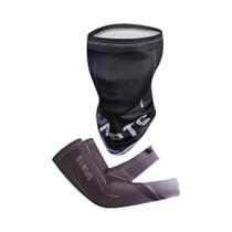 Mangas De Ciclismo De Seda Gelada Para Verão Com Proteção UV E Máscara Bandana Respirável Elástica -