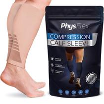 Mangas de compressão de panturrilha PhysFlex para homens e mulheres (1 par)