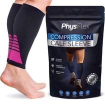 Mangas de compressão de panturrilha PhysFlex para homens e mulheres (1 par)