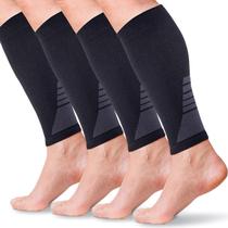 Mangas de compressão de panturrilha PhysFlex para homens e mulheres (2 pares)
