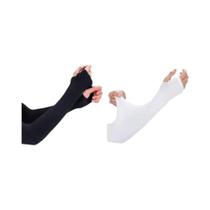 Mangas De Seda Gelada Sem Dedos Com Proteção UV Para Verão, Alta Elasticidade, Para Ciclismo E Pesca Mangas De Seda Gelada Sem Dedos Com Proteção UV Para Verão, Alta Elasticidade, Para Ciclismo E Pesca