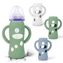 Mangas de silicona para biberón BUSOHA para Lansinoh de 8 oz, paquete de 3