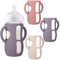 Mangas de silicone para mamadeiras Avent BUSOHA, 8 onças, pacote com 3