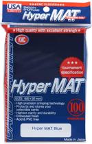 Mangas KMC Hyper Matte Blue, pacote de 100 unidades, tamanho padrão