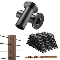 Mangas protetoras pretas de aço inoxidável BLIKA, pacote com 100 cm