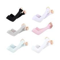 Mangas Protetoras UV Para Homens E Mulheres, 6 Pares, Mangas Esportivas De Seda Gelada