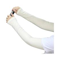 Mangas Térmicas Femininas Para Inverno, Protetores De Cotovelo Grossos, Luvas Longas Sem Dedos