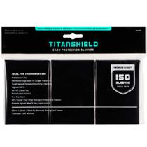 Mangas TitanShield Black 150 para jogos de tabuleiro MTG Pokemon