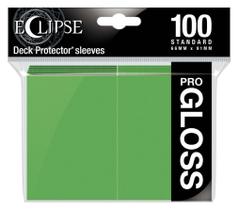 Mangas Ultra Pro Eclipse Gloss Standard, pacote com 100 unidades, verde limão Mangas Ultra Pro Eclipse Gloss Standard, pacote com 100 unidades, verde limão