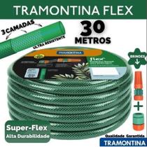 Mangueira 1/2 Flex Verde 30m - 3 Camadas + Engates Rápidos