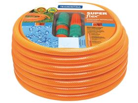 Mangueira 1/2" Tramontina Laranja PVC 3 Camadas 25m Esguicho