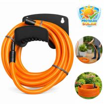 Mangueira 10 Metros 1/2 Silicone Flexível Resistente Jardim