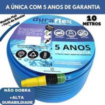 Mangueira 10 Metros Azul Siliconada Anti-Torção Chata - Duraflex