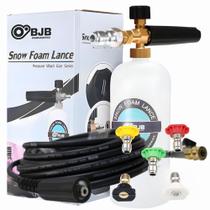 Mangueira 10M Engate Rápido Bico Snow Foam Lavadora Para Wap