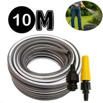 Mangueira 10m Preto Cristal Antitorção P/ Jardim quintal E Uso Doméstico Casa Mangueira 10m Preto Cristal Antitorção P/ Jardim quintal E Uso Doméstico Casa