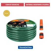 Mangueira 20m Tramontina Flexível Jardim Kit Esguicho Mangueira 20m Tramontina Flexível Jardim Kit Esguicho