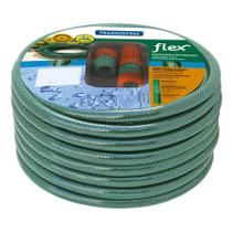Mangueira 3 Camadas Flex Verde Pvc com Engates Rosqueados e Esguicho 25m - Tramontina