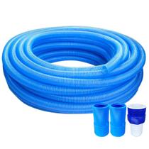 Mangueira 4m siliconada para piscina + ponteira e adaptador