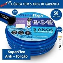 Mangueira 50 metros azul super flexível - kit completo