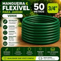 Mangueira 50 metros verde para jardim quintal irrigação trançada não dobra resistente Mangueira 50 metros verde para jardim quintal irrigação trançada não dobra resistente