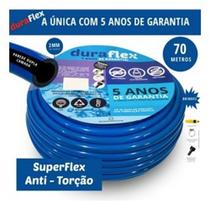 Mangueira 70 metros azul super flexível - kit completo