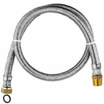 Mangueira Aço Nbr 14.955 Rosca 1/2 Instalação Gás Gn Ou Glp