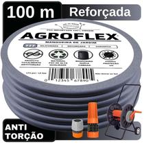 Mangueira Agroflex 100 Metros Com Carrinho Tramontina