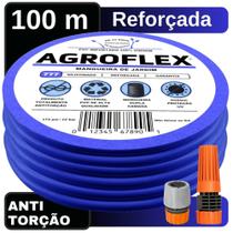 Mangueira AgroFlex 100Mt com Kit Conjunto Tramontina