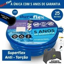 Mangueira anti-torção Azul 25 Mts + Suporte Tramontina