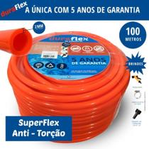 Mangueira anti-torção Siliconada Laranja 100M Duraflex