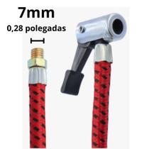 Mangueira Bico Reparo Bomba De Ar Encher Pneu Original 70cm - extensão inflador bomba ar Mangueira Bico Reparo Bomba De Ar Encher Pneu Original 70cm - extensão inflador bomba ar
