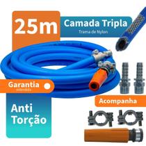 Mangueira Car Wash Lava Auto 1000PSI 1/2" para lavagem e higienização automotiva profissional com 25M Bico leque LRJ Mangueira Car Wash Lava Auto 1000PSI 1/2" para lavagem e higienização automotiva profissional com 25M Bico leque LRJ