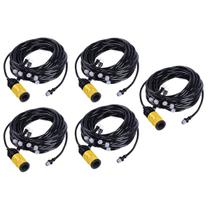 Mangueira climatizadora Kit 5 UNI Sistema Irrigacao Jardim Grama 10 M Mangueira climatizadora Kit 5 UNI Sistema Irrigacao Jardim Grama 10 M