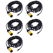 Mangueira Climatizadora Kit 5 UNI Sistema Irrigacao Nevoa Quintal Grama 10M Jardim