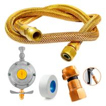 Mangueira Cobre 4 Metros Regulador Gás Cooktop Fogão 4 Boca 506 Mangueira Cobre 4 Metros Regulador Gás Cooktop Fogão 4 Boca 506