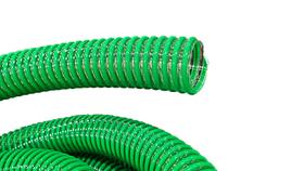 Mangueira Com Espiral Sucção Verde Leve Duto Água Flexível 1.1/2 Polegada - 5 Metros Londribor