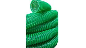 Mangueira Com Espiral Sucção Verde Leve Duto Água Flexível 1.1/2 Polegada - 50 Metros Londribor