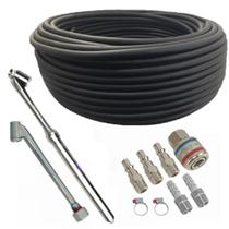 Mangueira Compressor 5/16 10 Metros Kit bico duplo engate