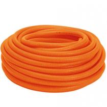 Mangueira conduite 10m Corrugado PVC Laranja 1/2 Belplast Mangueira conduite 10m Corrugado PVC Laranja 1/2 Belplast