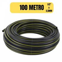 Mangueira conduite tubo plástica lisa 100 metro 1/2 x 2,50mm