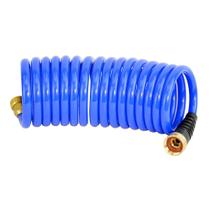 Mangueira de água HoseCoil Self Coiling 3/8 polegadas ID (15' azul)