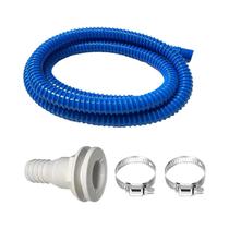 Mangueira De Bomba De Porão De 1-1/8 Polegadas, 6,5 Pés, Kit De Instalação Em PVC Flexível