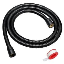 Mangueira de chuveiro Blissland Extra Long 150cm em aço inoxidável preta