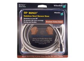 Mangueira de chuveiro elástica Bungy Metal Whedon AF205C-SN de 150 cm