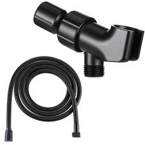 Mangueira de chuveiro Mimorou 2 m em aço inoxidável ajustável, preta Mangueira de chuveiro Mimorou 2 m em aço inoxidável ajustável, preta