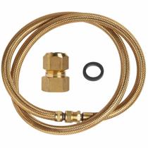 Mangueira de Cobre Gás Encanado 1,20m (Flexível de Tomback NBR 14177) + Adaptador para Fogão ou Forno Mangueira de Cobre Gás Encanado 1,20m (Flexível de Tomback NBR 14177) + Adaptador para Fogão ou Forno