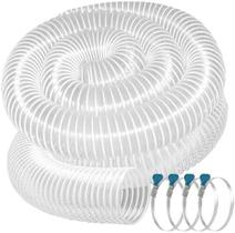 Mangueira de coleta de poeira de PVC Qucship 4 x 6m resistente a perfurações Mangueira de coleta de poeira de PVC Qucship 4 x 6m resistente a perfurações