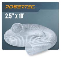 Mangueira de coleta de poeira POWERTEC 2,5 cm x 3 m PVC para carpintaria Mangueira de coleta de poeira POWERTEC 2,5 cm x 3 m PVC para carpintaria